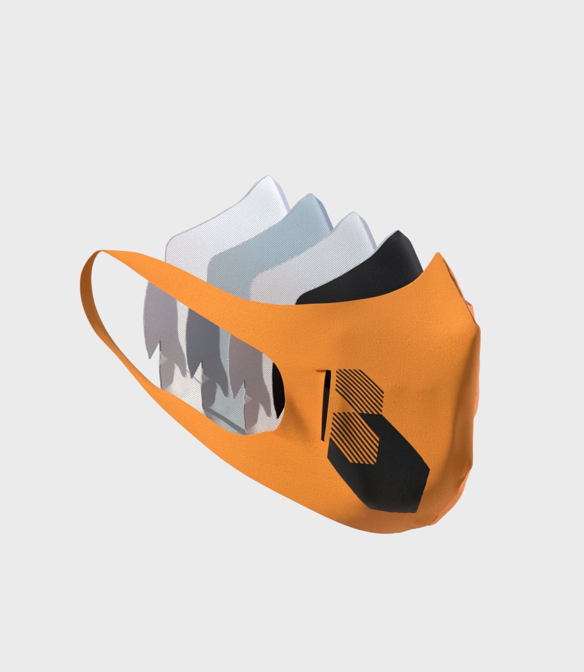 McLaren McLaren McLaren McLaren McLaren F1 2022 Orange black mask Single dress Shunfeng