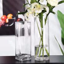 Guanyin Bamboo Special Vase Large Size Glass Vase 40cm High Transfer Bamboo Rich Expensive Bamboo High Vase Flower Arrangement Long Branches