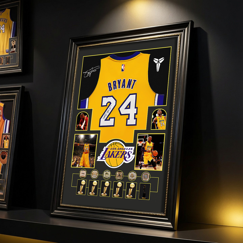 【Player Jersey Art】Kobe, James, Curry, Irving, Durant Commemorative Decorative Painting Birthday Gift