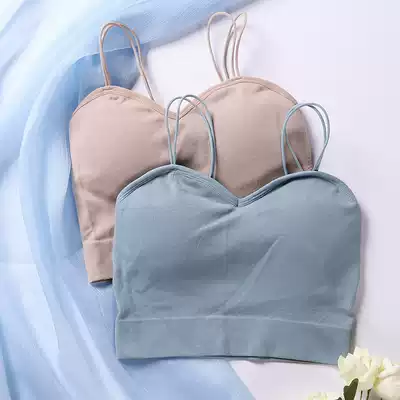 Simple suspender underwear Female student sports beauty holding baby bag chest pad chest wrap chest anti-naked bottoming outer wear inner bandeau summer