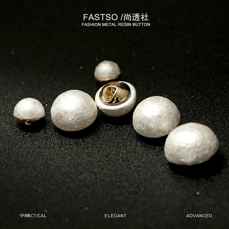 Designed Snowflake Pearl Shirt Buttons, Faux Pearl Sweater Cardigan Small Buttons, White Suit Buttons, Small Chanel-Style Vintage Buttons