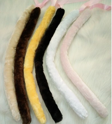 Anime Cosplay Versatile Cute Cat Black White Brown Beige Yellow Pink Dark Brown Plush Cat Tail Anime Cosplay Versatile Cute Cat Black White Brown Beige Yellow Pink Dark Brown Plush Cat Tail