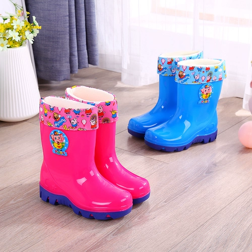 Детский дождевик для мальчиков для школьников, милые нескользящие детские сапоги, подходит для подростков
