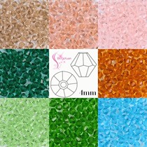 4mm 100 beads material diy hand rhomboid beads artificial crystal loose bead bracelet ring haircut