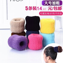 No seam large Hairband large hair rope plate hair wide head rope adult children thick and wide high elastic tie