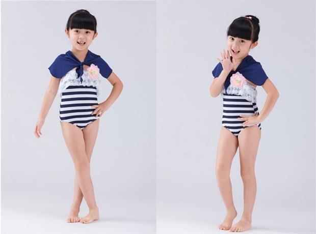 [] Đồ bơi trẻ em Xiêm chia trẻ em nữ sinh trung học có mũ - Bộ đồ bơi của Kid đồ bơi cho be gái