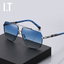 Hong Kong tide brand new mens polarized big face sunglasses driving special anti-ultraviolet trend sunglasses