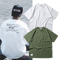 Hong Kong boomer short sleeve T-shirt male Yu Wenle Summer Western Mountain chers Alphabet Printed Pure Cotton Round Collar Tooling Tee