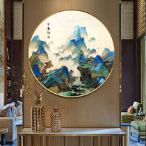 Mona Lisa Cross Round Thousands Of Miles of Mountain Toulon cotton Line Living room Landscape Painting Scenery Map Grand four strands embroidered with embroidery