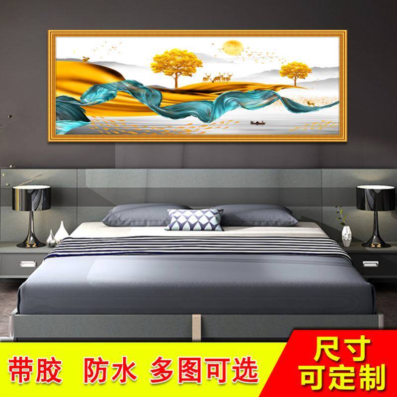Bedside stickers 2022 master bedroom suitable for bedroom living room wall decoration painting high-grade self-adhesive background wall hanging painting mural