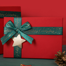 Christmas gift box empty box apple packaging box gift box gift bag gift box transparent 2022 send male and female friends