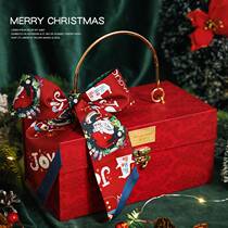Christmas gift box high-end feeling send girl empty box packaging box lipstick scarf gift box portable Christmas Eve birth