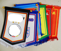 Real Madrids Paris Uven Arsenal Chelsea State MiAC Milan football fans supplies hang flag flags