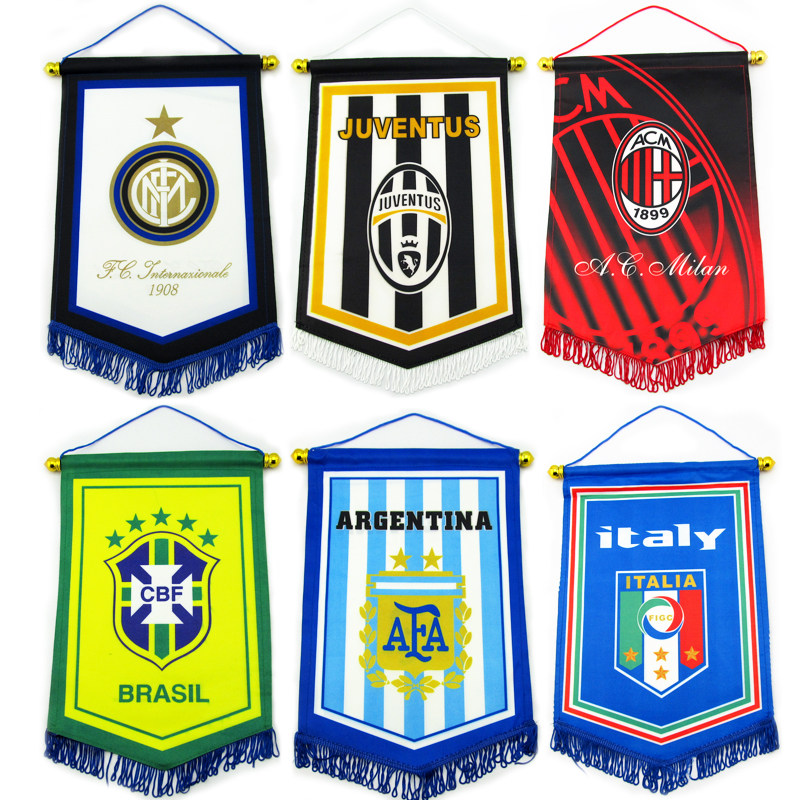 World Cup, Liverpool, Real Madrid, Chelsea, AC Milan, Arsenal, Juventus Lottery Store, football team, flags at the bar