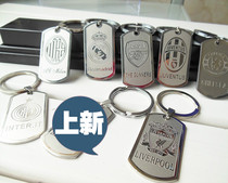 Football fans supplies Real Madrid Paris Juven Arsenal Chelsea State MiAC Milan Steel key buckle
