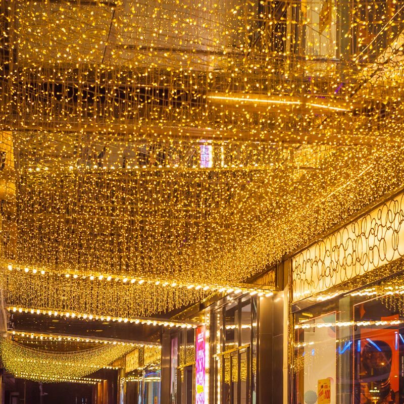 led colorful lights, flashing lights, string lights, stars, outdoor waterfall lights, ice strip lights, star lights, net red decorative lights, curtain lights