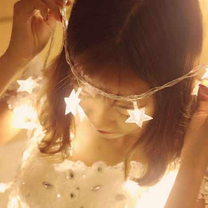 LED star small colored lights flashing lights string lights starry room dormitory decorative lights net red anchor photo string lights