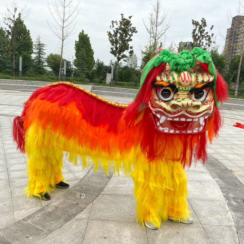 整套舞狮道具北狮正宗北京双人舞狮头舞龙舞狮社火道具北京狮子头,传承文化,舞出精彩!-更多民间运动用品-淘宝好物网