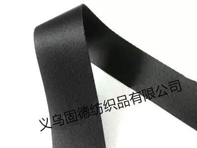 Webbing factory high-end black nylon shoulder strap Polyester fiber backpack strap tied tension safety safety rope