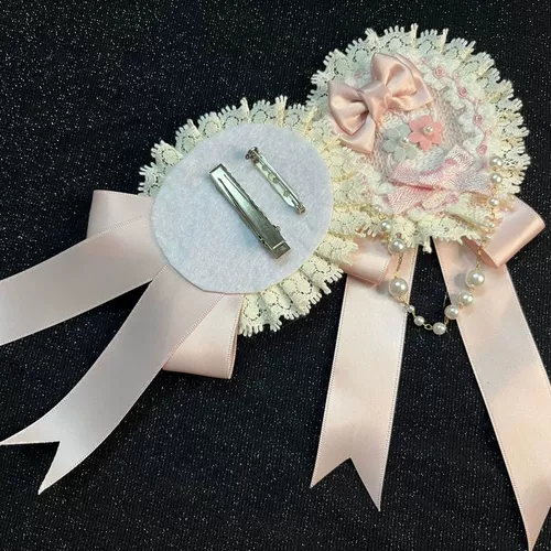 Оригинальная японская брошь, аксессуар с бантиком, стиль Лолита
