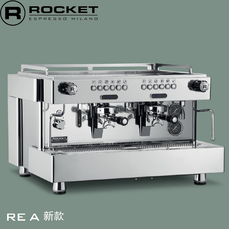 The new ROCKET REA TIMER Italian semi-automatic coffee machine E61 commercial electric control double head