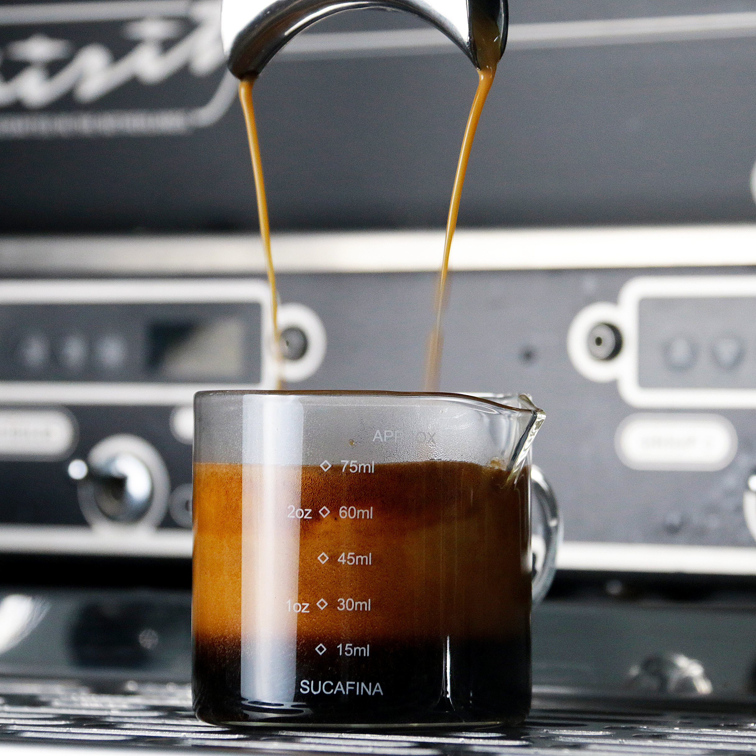 coffee measuring cup espresso ounce cup glass milk cup double mouth measuring cup with scale ml