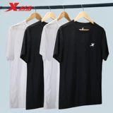 Xtep, летние спортивные шорты, футболка для спортзала с круглым воротником, короткий рукав, 2020, для бега