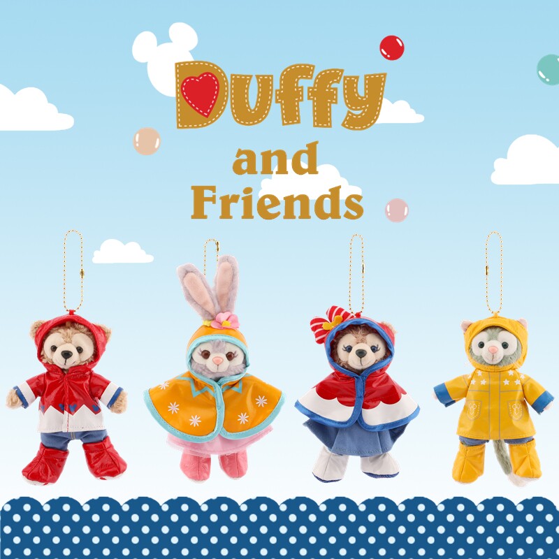 Creative Stella Stars Debra Raincoat Pendant Cartoon Plush Small Bear Rabbit Paparazzi Key Buttu Bag Hanging Jewelry