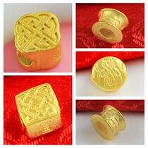 Looking for Dragon Jing 3D hard gold imitation gold courage faith wisdom Power Guard harmony lucky tattoo bracelet transfer bead