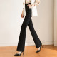 Yasicheng bell bottoms women's 2024 spring and autumn new casual women's pants high waist slim professional black slightly flared long pants