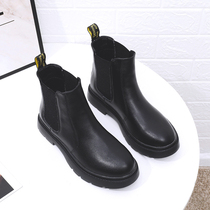 Lean Pig Martin Boots Woman Winter Handling Feet Fat Sister Wider Broader Boots New Chelsea Boots Large Code 41