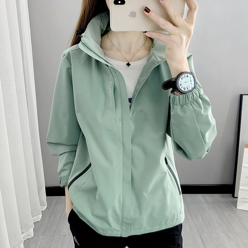 Spring and autumn outdoor women's thin stormtrooper jacket waterproof breathable couple outdoor hiking suit single layer hooded men's coat