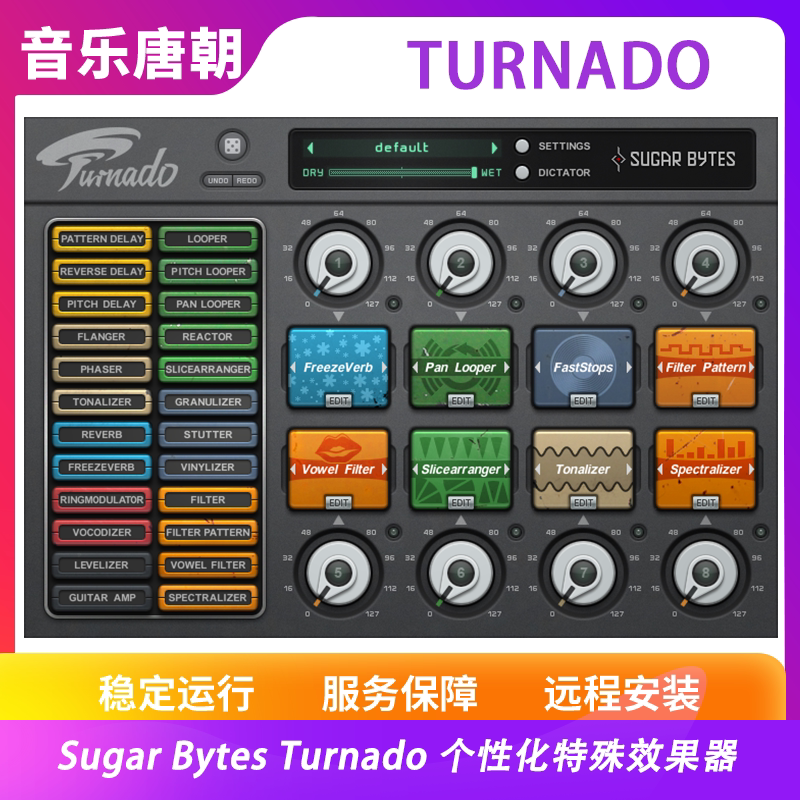 Sugar Bytes Turnado Creative Multi-Mode Real-Time Audio Effects Processor Win&Mac