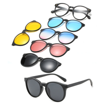 5 In 1 Custom Men Women Polarized Optical Magnetic Sunglasse