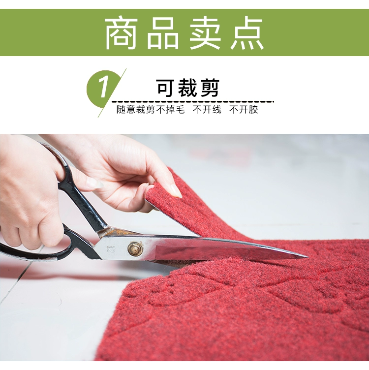 thảm cửa tấm thảm chùi chân lối vào nhà cửa lối vào tiền sảnh thảm mat thảm thấm có thể được cắt tùy chỉnh - Thảm sàn