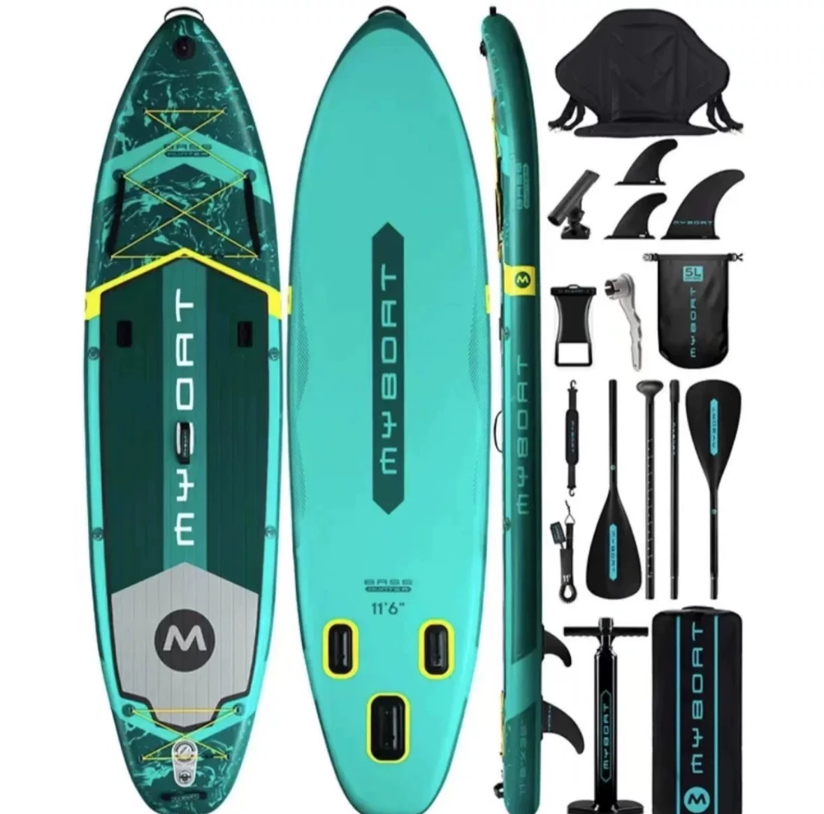 Надувная доска для серфинга Myboat SUP для взрослых, водная рыбалка, доска для серфинга с веслом Lua, электрическая доска для paddle board