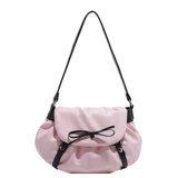 Сумка подмышку, модная сумка через плечо с бантиком, Южная Корея