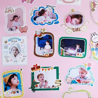 5 inch DIY photo frame photo frame kindergarten baby children's growth manual album making accessories sticker decoration