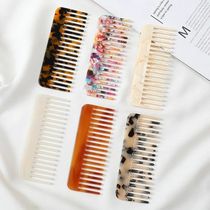 Korean Fashion Design Hair Comb Wide Teeth Acetate Hairdress