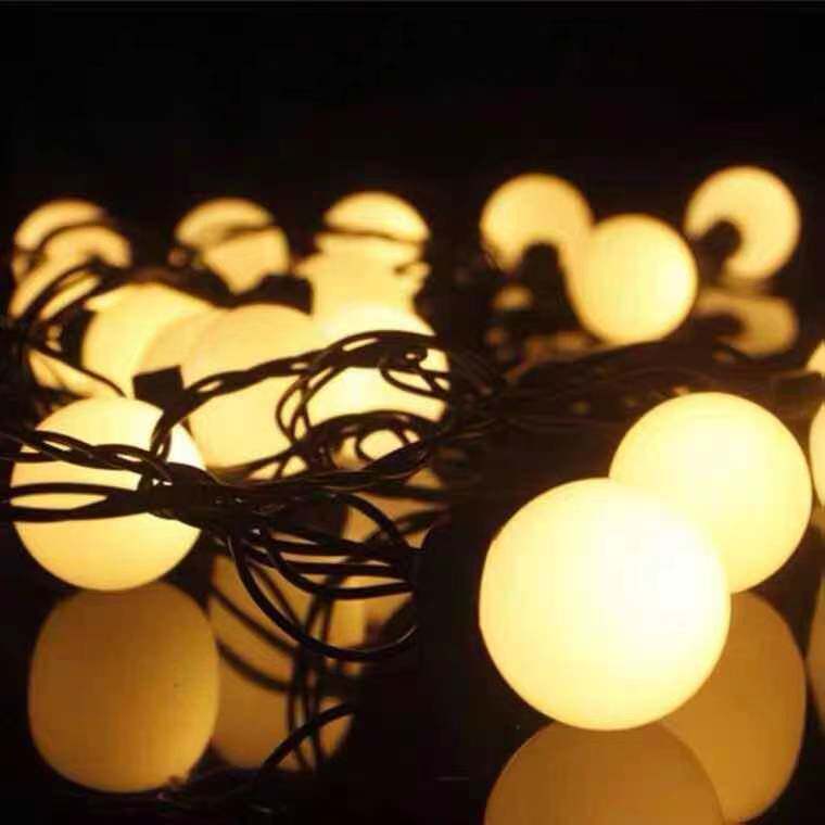 led lantern flashing lights string full of stars 4cm large ball lights christmas bedroom romantic decorative lights wedding bar
