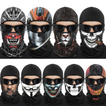 En-tête Homme Motocyclage Masque Plein extérieur Circonscription Locomotive Vitesse de lécran solaire Python Silk Ice Silk Headgear Scarves