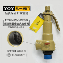YOY Yongyi A28H Y-10 16 25C P R internal and external thread steam pressure relief spring full-open safety valve