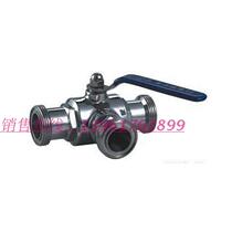 Special 304 sanitary T-type external thread three-way ball valve 19 25 32 38 51