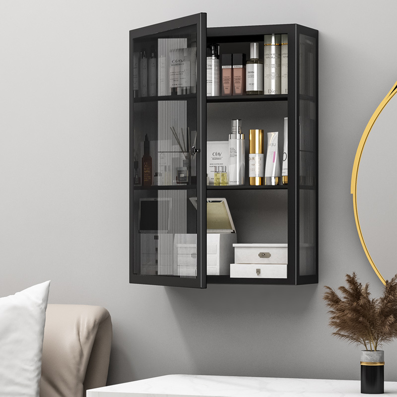 Cosmetic Storage Box Wall-Mounted Dust-Proof Dressing Table Internet-Famous Large-Capacity Lipstick and Skin Care Product Cabinet Desktop Storage Rack