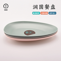 Xian Chu Kitchen restaurant round plate food grade melamine resin round triangle fruit plate affordable D1109
