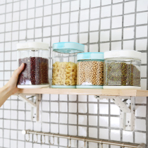 Revitalizing glass sealed cans kitchen grains storage cans milk powder food snacks storage boxes with lid bottles seasoning cans