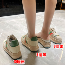 gs dirty shoes in summer increase the 8 cm breathable leather small small 10 cm small yard 33 pine casual shoes
