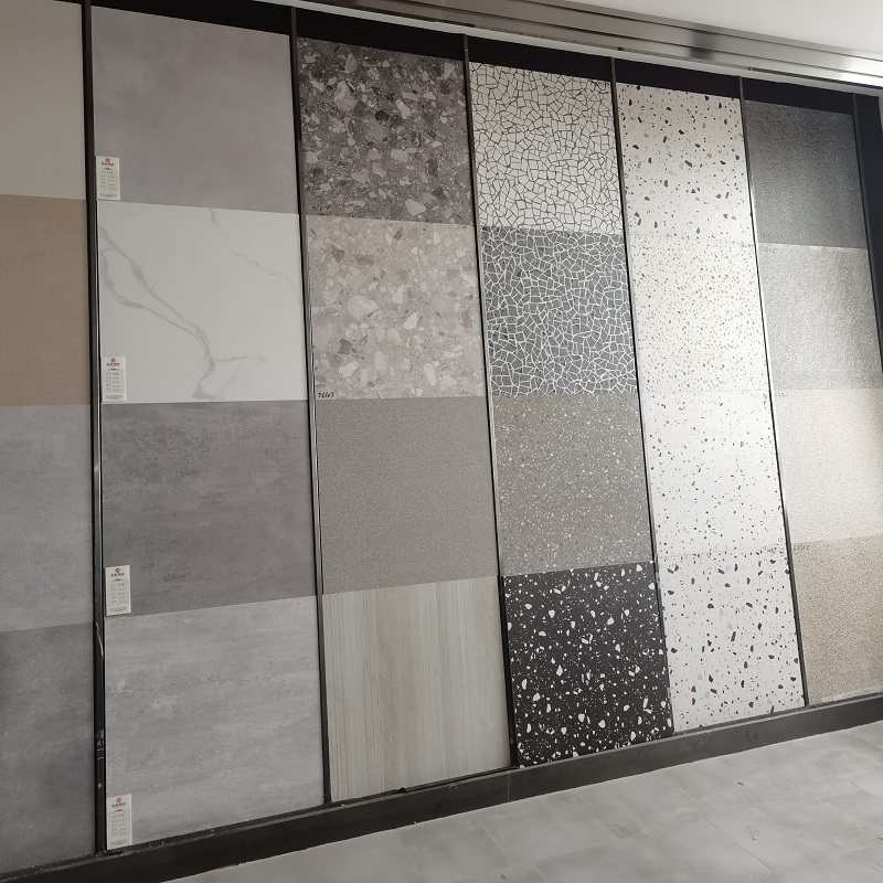 600x600 cement brick terrazzo antique brick floor tile non-slip tile floor tile gray Guangdong Foshan tile