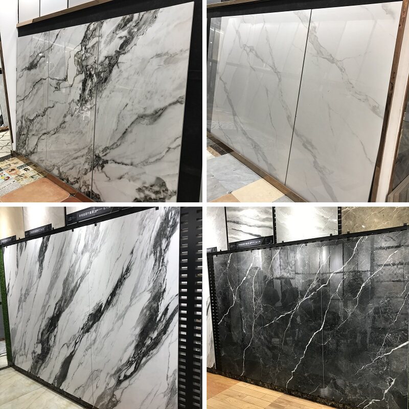 2020 Lieven grain 900x1800 large plate through body living room TV wall background wall rock plate magnetic brick Guangdong Foshan tile