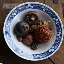 Yixing handmade purple sand lychee chestnut persimmon water chestnuts Mangosteen shower bionic tea pet ornaments